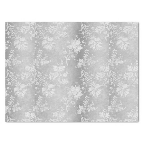 Vintage Pewter Brocade Wedding   Tissue Paper