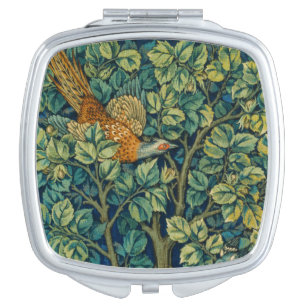 Vintage Pheasant William Morris Compact Mirror