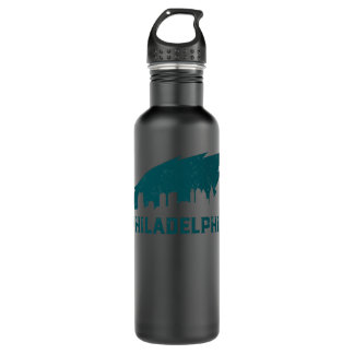 Vintage Philadelphia PA Retro Eagles Football Team Stainless Steel Water Bottle