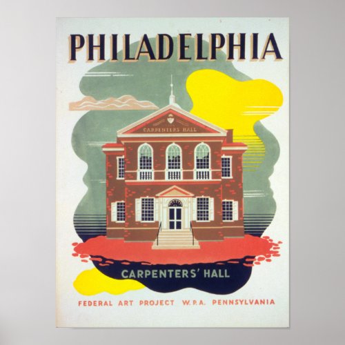 Vintage Philadelphia  Poster