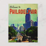 Vintage Philadelphia Travel Postcard at Zazzle