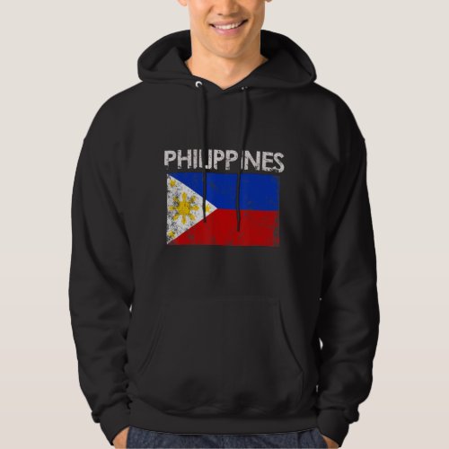 Vintage Philippines Filipino Flag Pridepng Hoodie