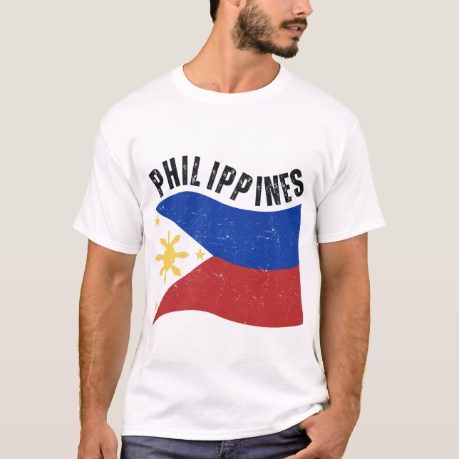 Vintage Philippines Flag Pride Edition T-Shirt (Front)
