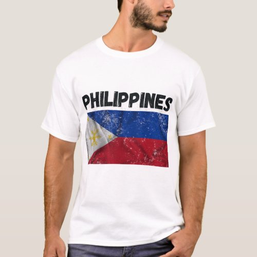 Vintage Philippines Flag Pride  T_Shirt