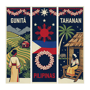 Vintage Philippines Triptych
