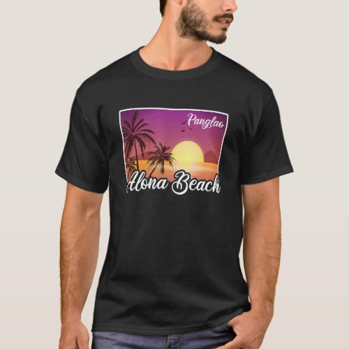 Vintage Philippines Vacation Travel Alona Beach Pa T_Shirt