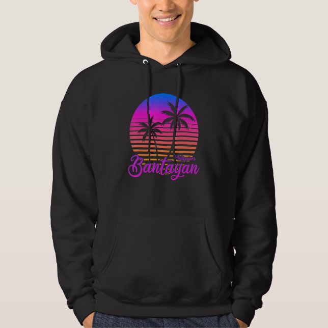 Vintage Philippines Vacation Travel Asia Bantayan  Hoodie (Front)