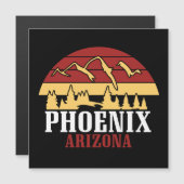 Vintage Phoenix Arizona USA Art Sunset (Front/Back)