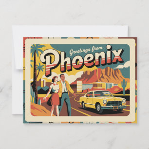Vintage Phoenix Postcard Greetings from Phoenix