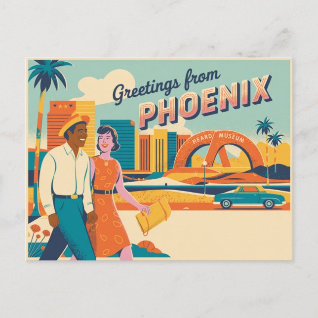 Vintage Phoenix Postcard | Greetings from Phoenix (Front)