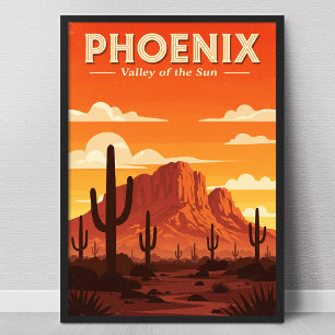Vintage Phoenix Valley of the Sun Poster