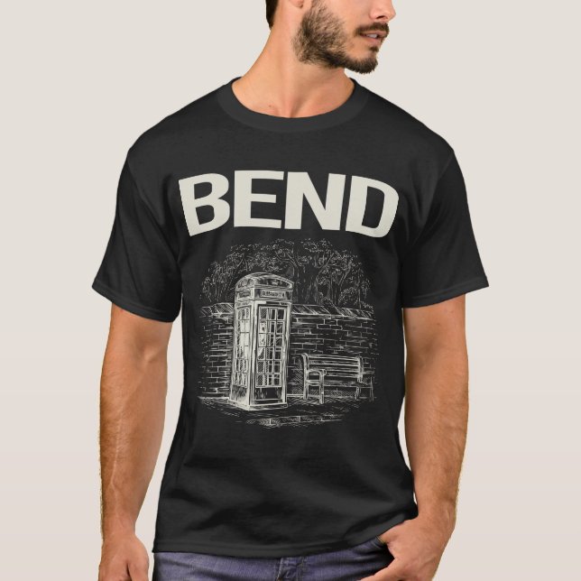Vintage Phone Booth Bend T-Shirt (Front)