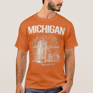 Vintage Phone Booth Michigan  T-Shirt