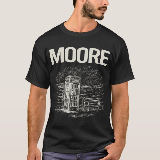 Vintage Phone Booth Moore T-Shirt (Front)