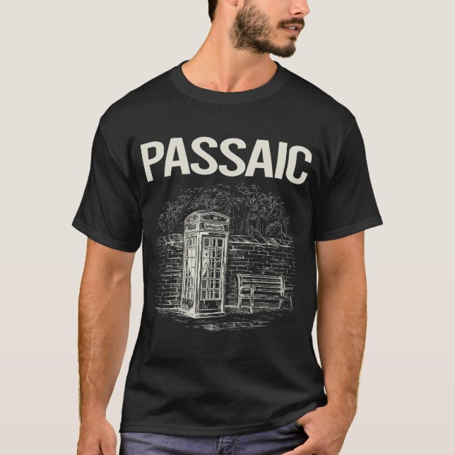 Vintage Phone Booth Passaic T-Shirt (Front)