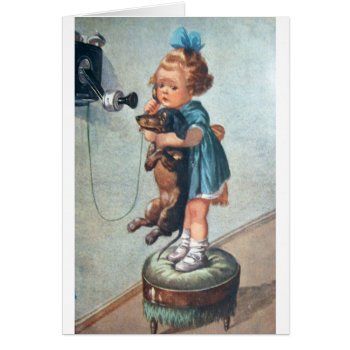 Vintage - Phone Call For A Dachshund  by AsTimeGoesBy at Zazzle