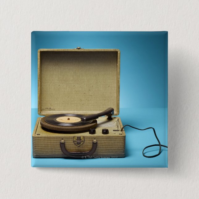 Vintage Phonograph Button (Front)