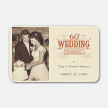 Vintage Photo 60th Wedding Anniversary 