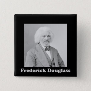 Vintage Photo African American Frederick Douglass Pinback Button