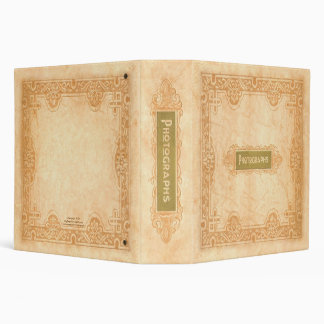 Vintage Photo Album Binder - Tooled Leather Design