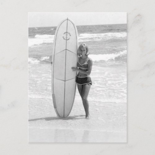 Vintage Photo Bikini Girl  Fort Walton Beach Fl Postcard