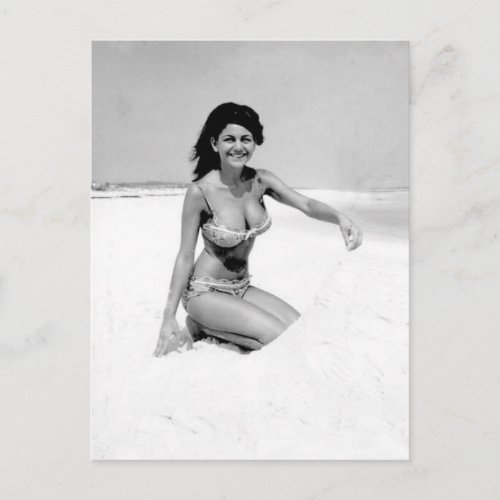 Vintage Photo Bikini Girl Pensacola Florida Postcard