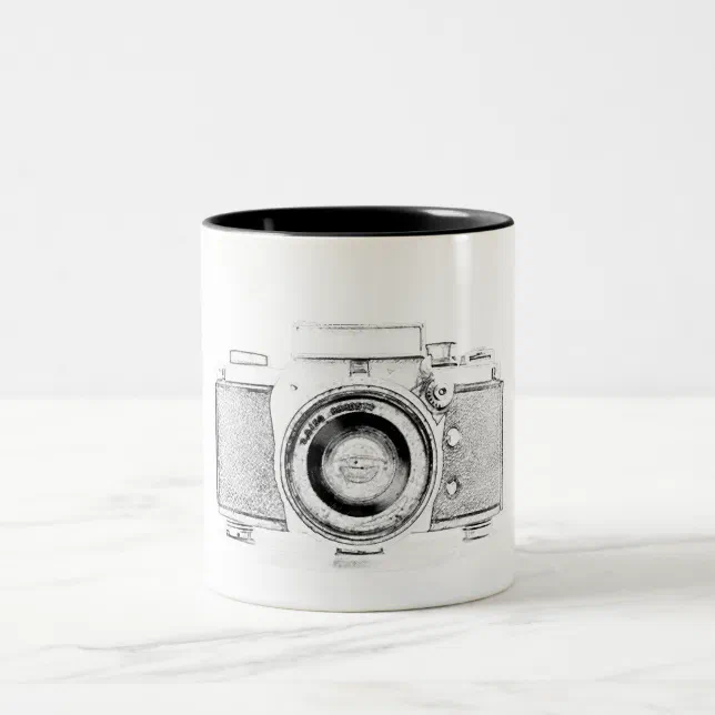 vintage photo camera photographer Two-Tone coffee mug | Zazzle