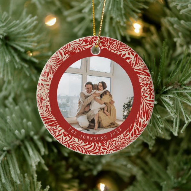 Vintage Photo Christmas Tree Ornament (Tree)