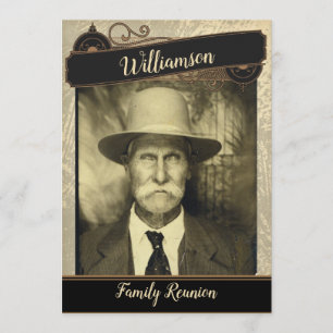 Vintage Photo Family Reunion Gathering Invitation