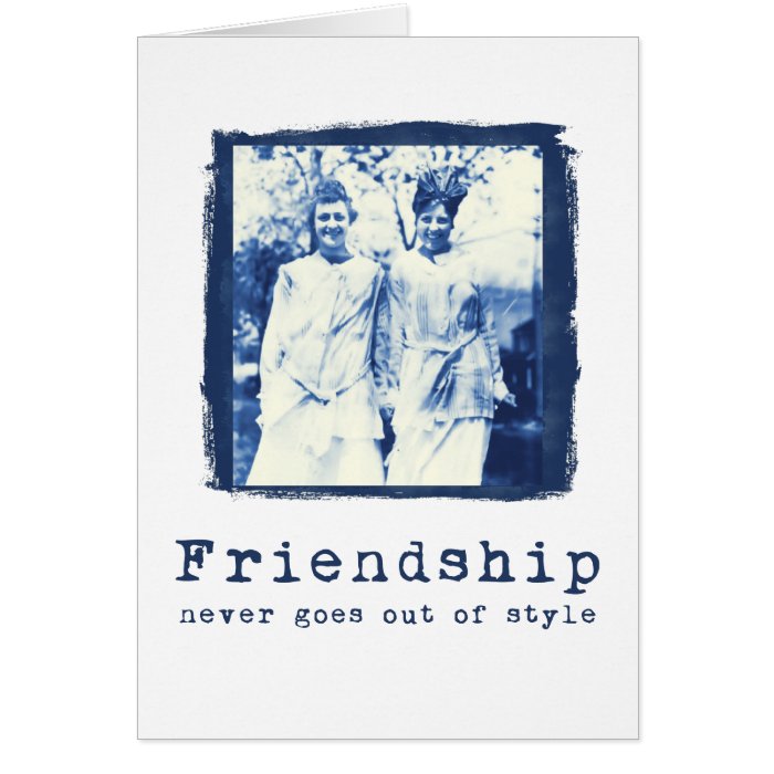 Vintage Photo Friendship Card