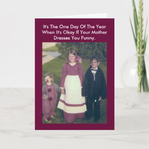 Vintage Photo Halloween Card