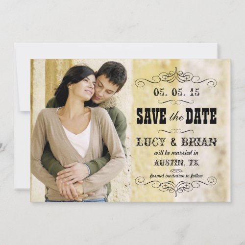 VINTAGE PHOTO SAVE THE DATE