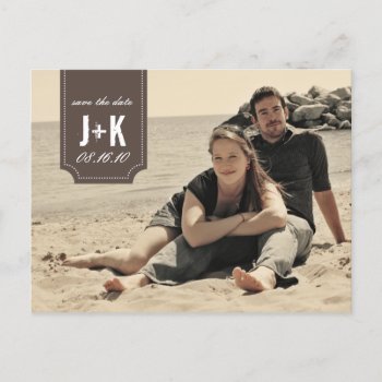 Vintage Photo Save The Date Template by AestheticallySmitten at Zazzle