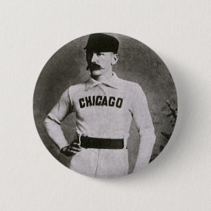 Vintage Photo, Sports Chicago Baseball Player Button