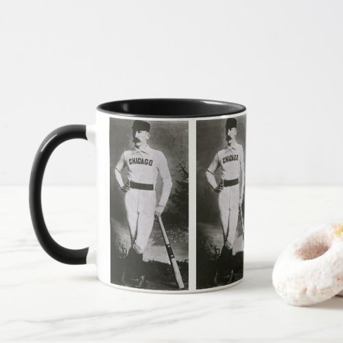 Vintage Photo Sports Chicago Baseball Player Mug