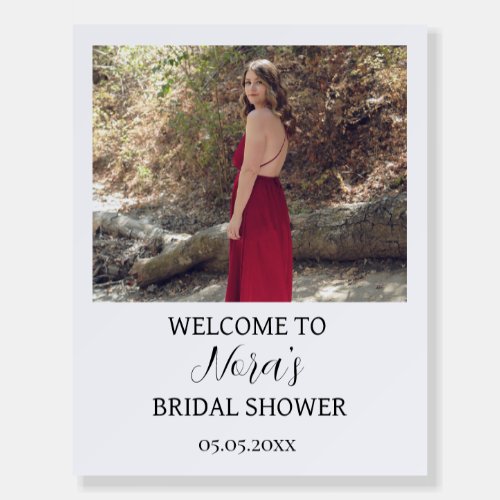 Vintage Photo Style Bridal Shower Sign Board