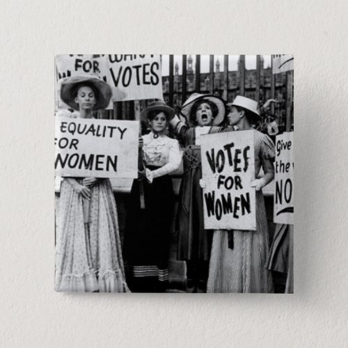 Vintage Photo Votes For Women Suffrage Button