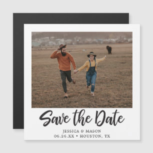Vintage Photo Wedding Save The Date Magnets