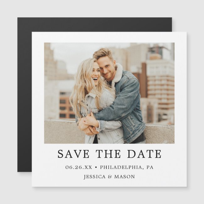 Vintage Photo Wedding Save The Date Magnets