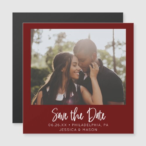 Vintage Photo Wedding Save The Date Magnets