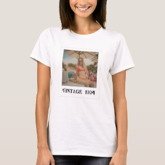 Vintage Photo & Year Nostalgic Birthday T-Shirt