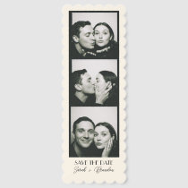 Vintage Photobooth Bookmark Qrcode Save the Date