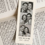 Vintage Photobooth Bookmark Qrcode Save the Date Calling Card<br><div class="desc">Vintage Photobooth Typography Qrcode Save the Date</div>