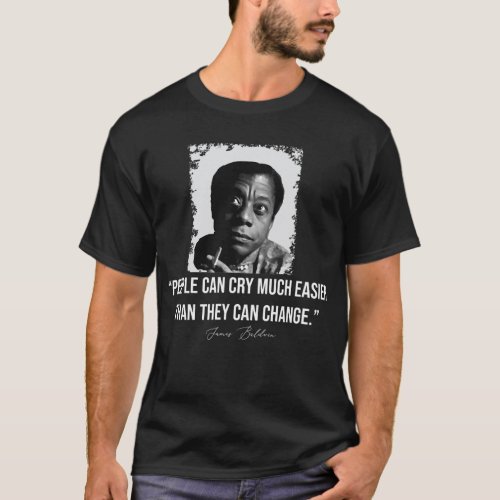 Vintage Photograp James Baldwin Funny Graphic Gift T_Shirt