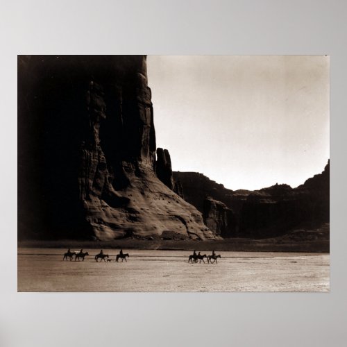 Vintage Photograph of Canyon de Chelly Poster