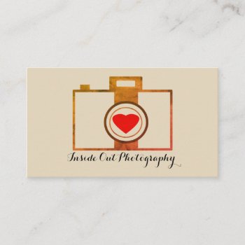 Vintage Photographer Business Card by InsideOut_by_Rebecca at Zazzle