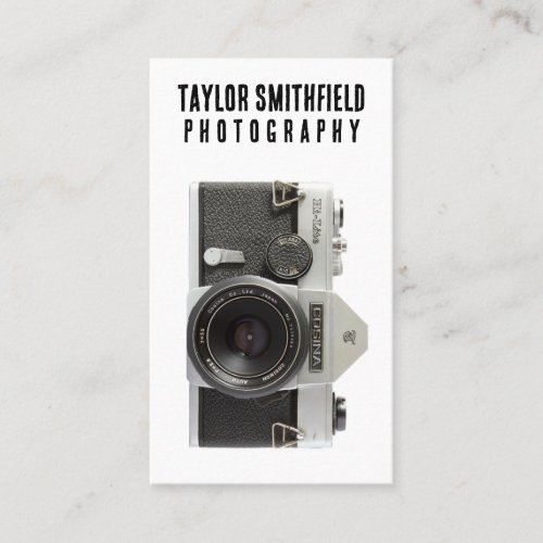 Vintage Photography Camera Business Card