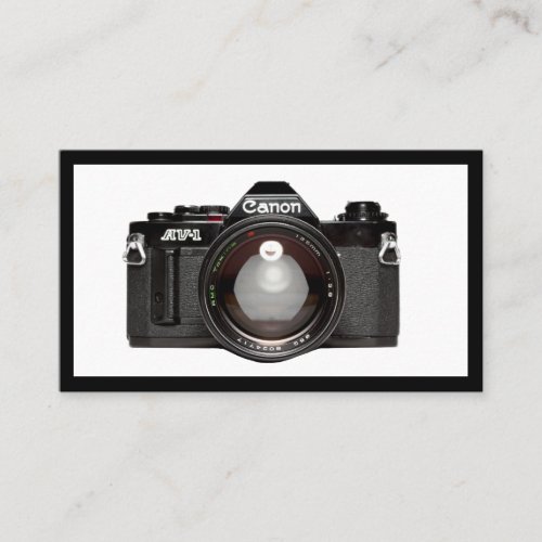 Vintage Photography Trendy Camera Business Card