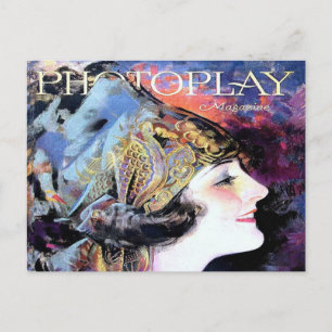 Vintage Photoplay Film Magazine Cover 1923 Postcard
