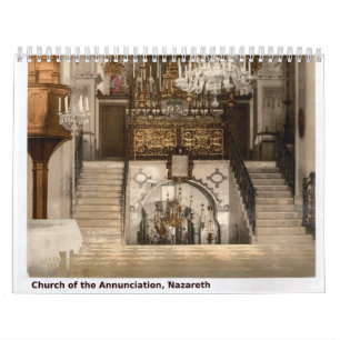 Vintage Photos of Sacred Holy Land Sites Calendar